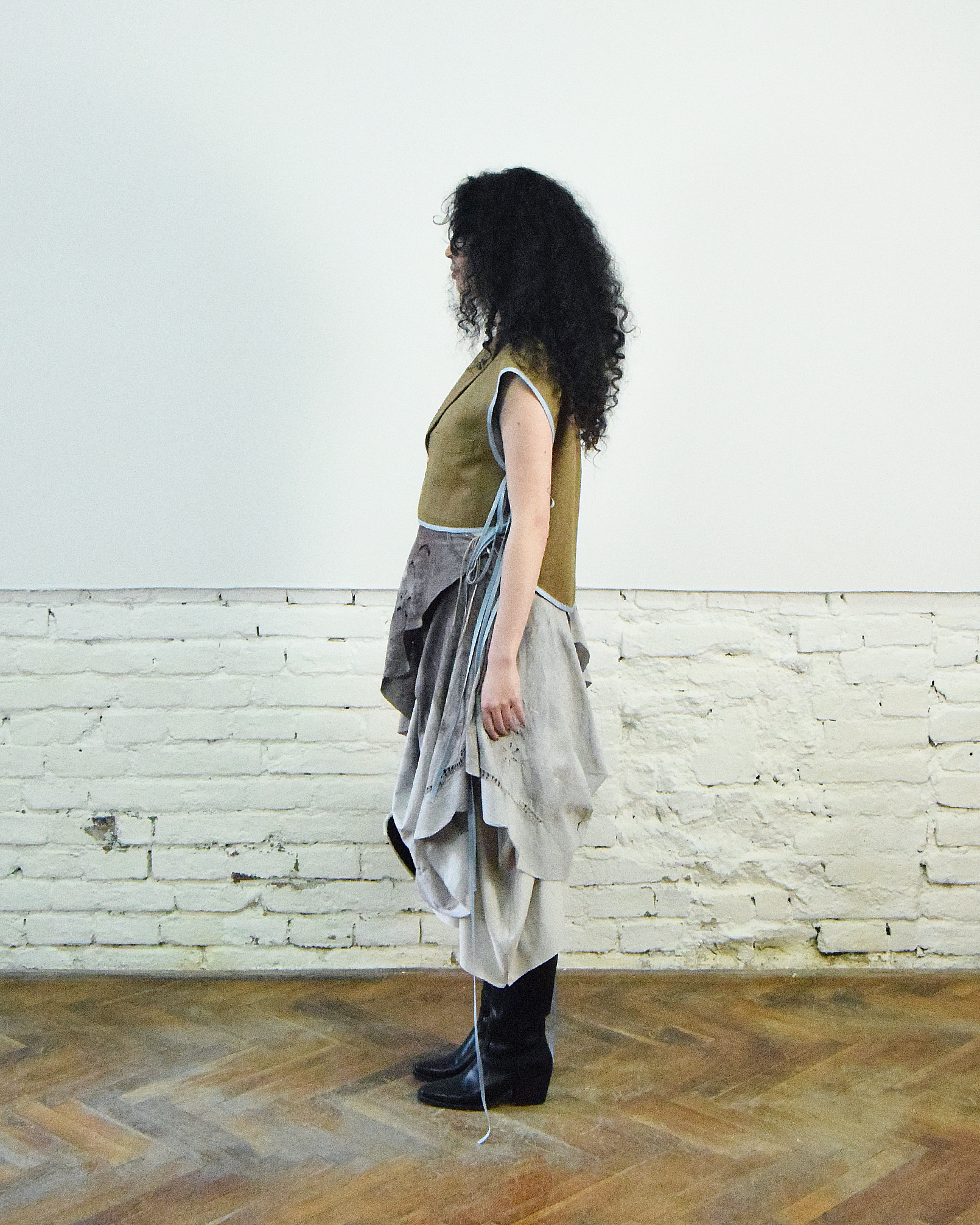 Light brown wool vest