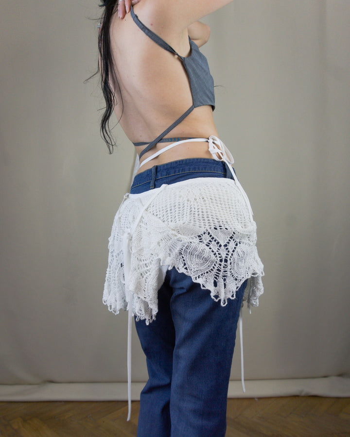 Draped cotton top