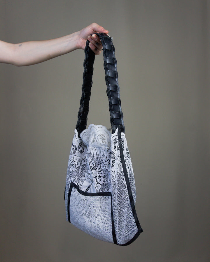 Lace tote bag