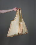 Coral lace tote bag