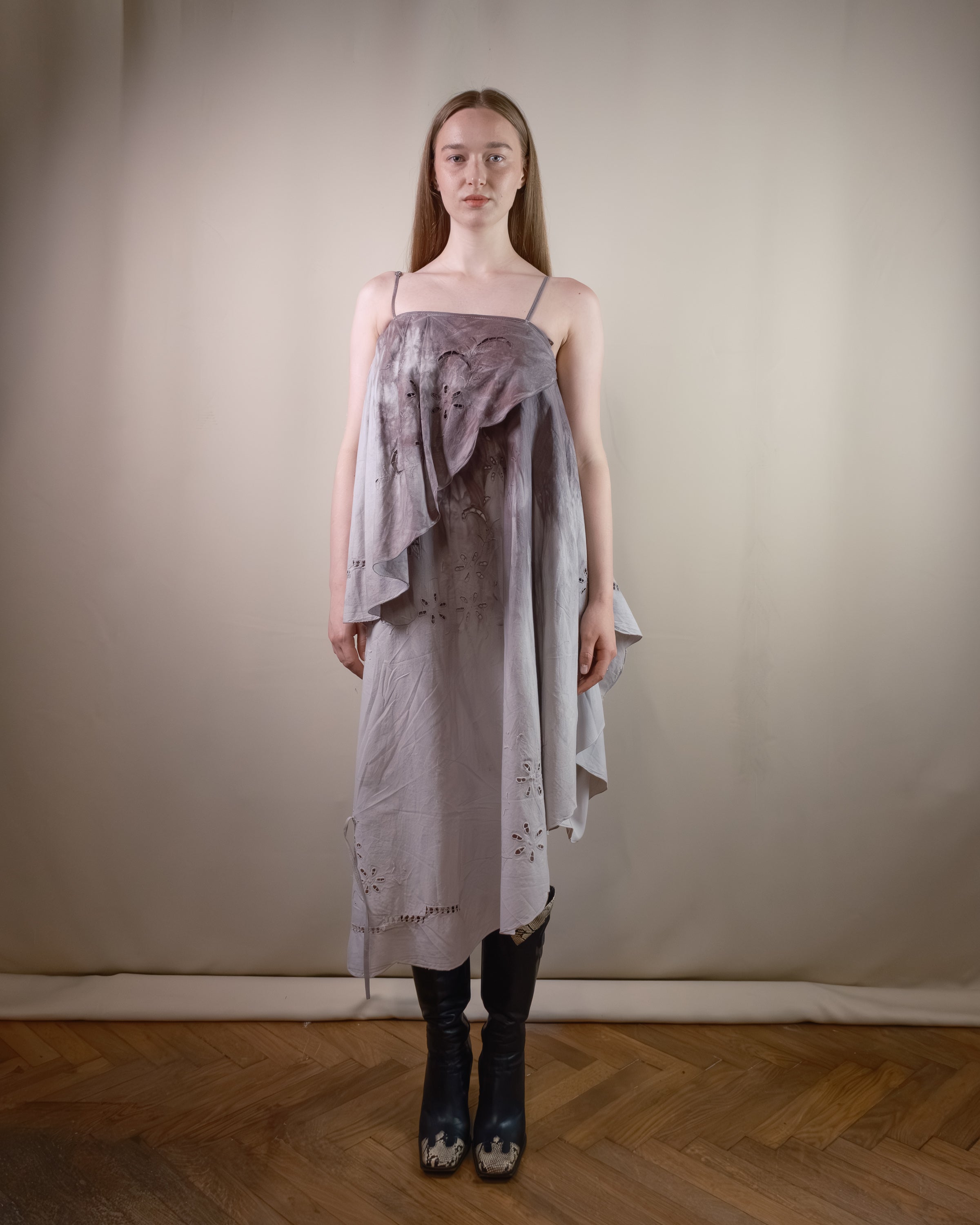 Hand dyed modular dress/skirt
