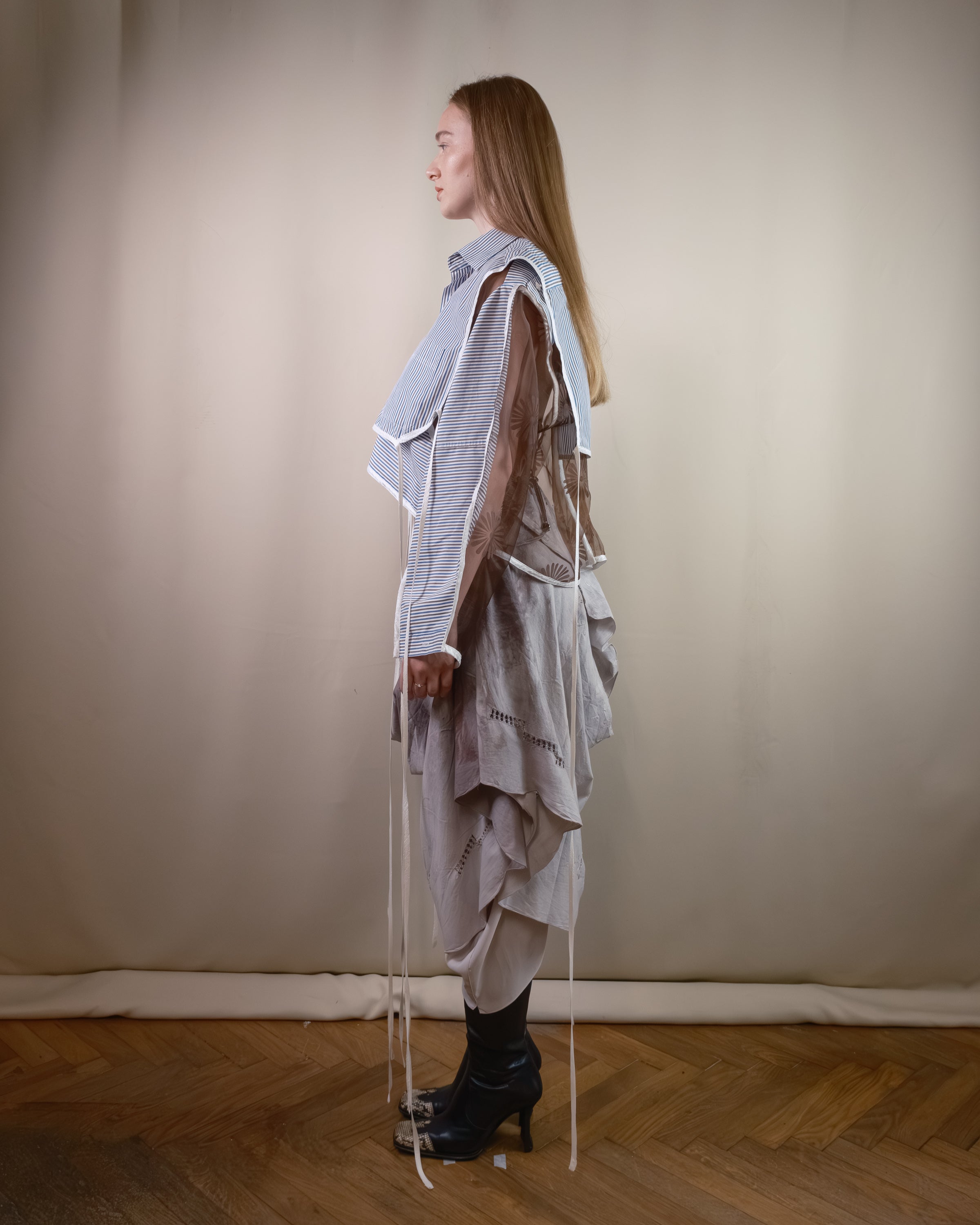 Hand dyed modular dress/skirt
