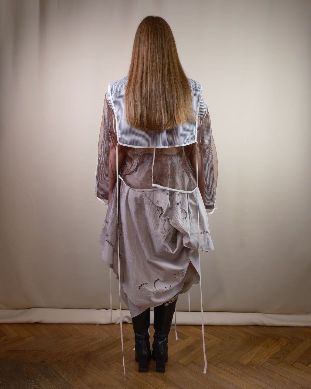 Hand dyed modular dress/skirt