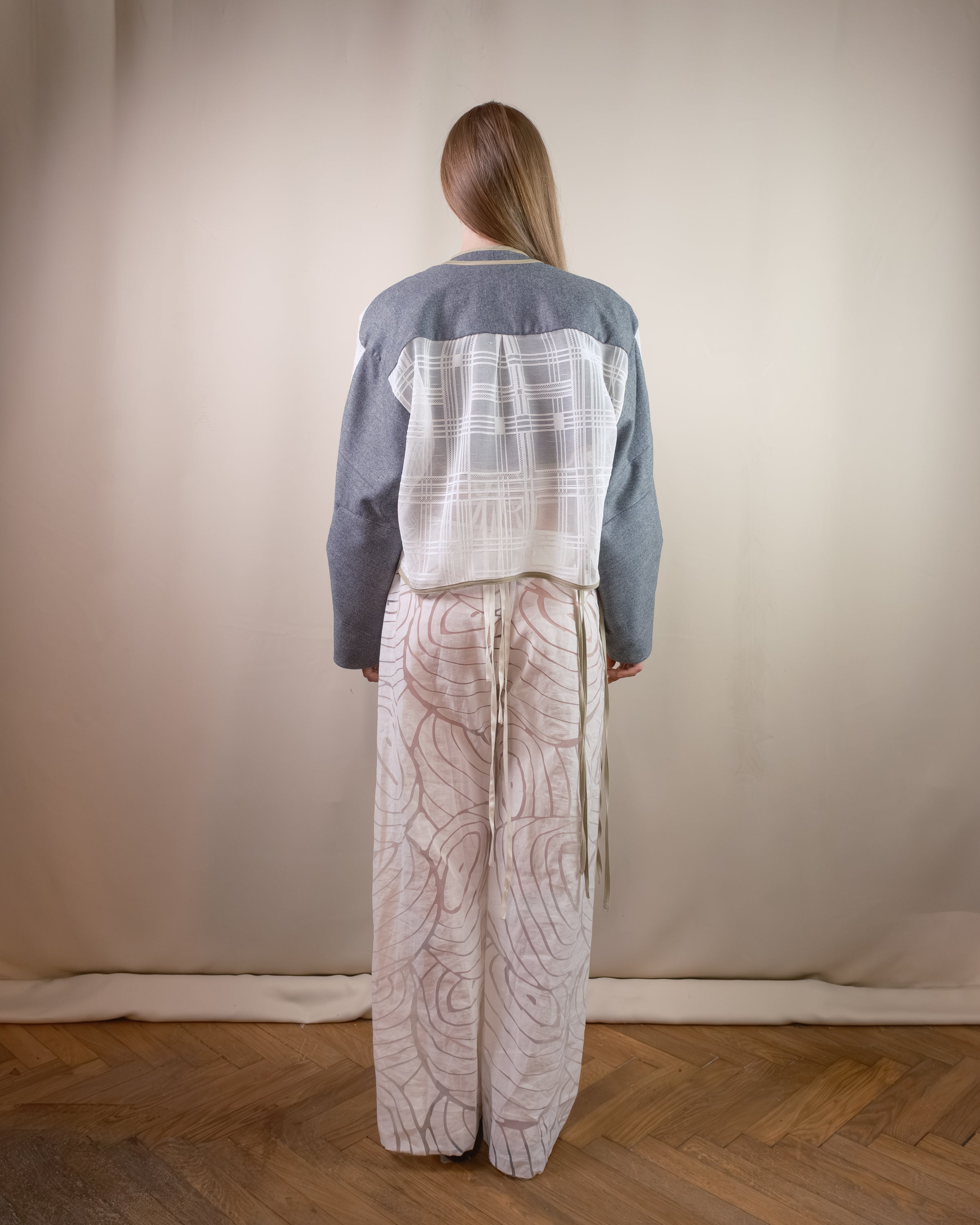 Wool layered jacket