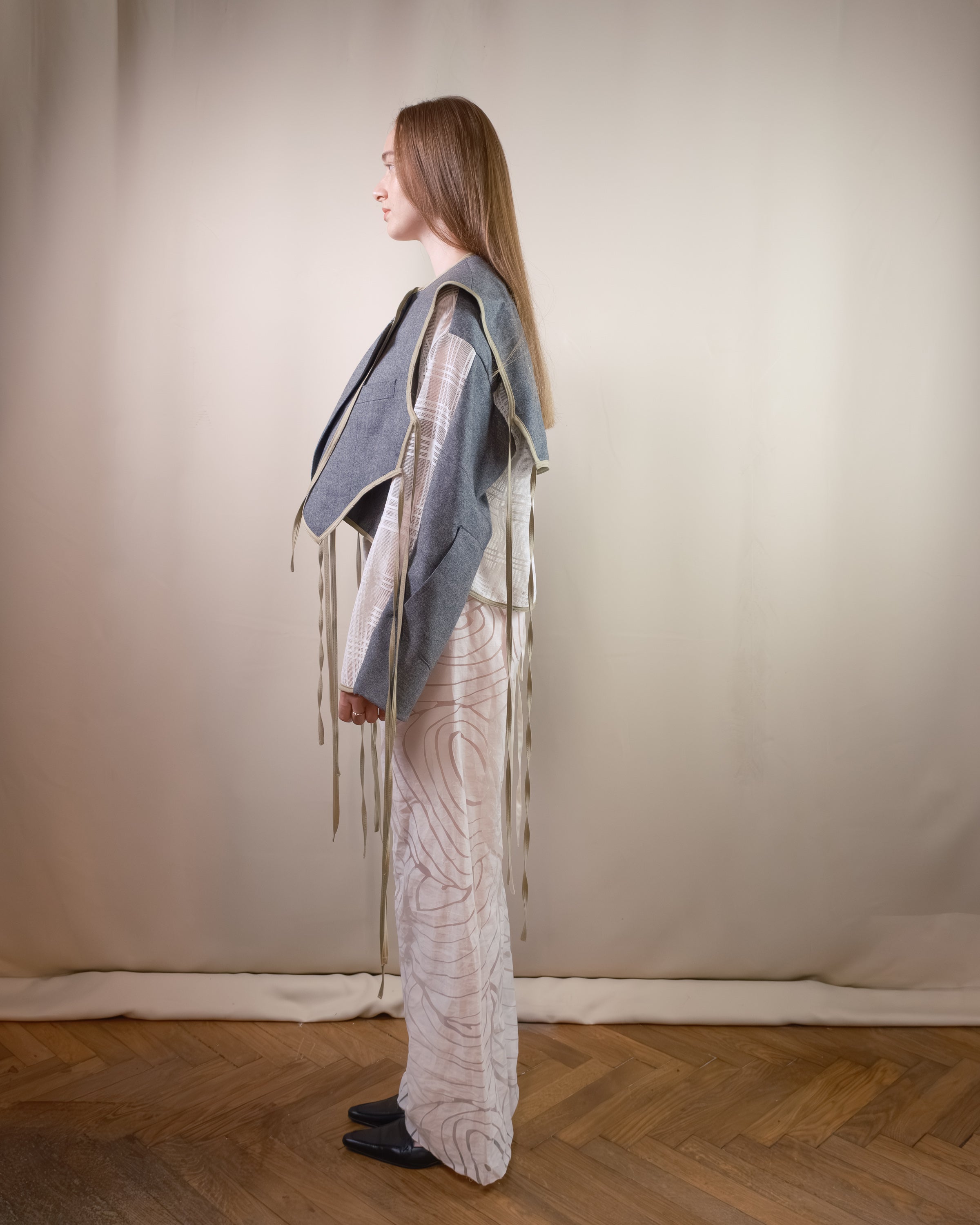 Wool layered jacket