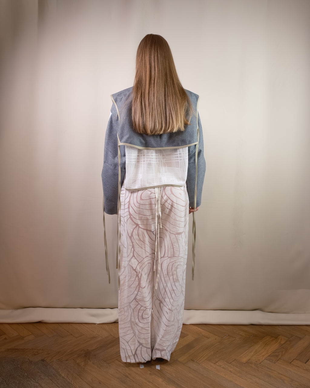 Wool layered jacket