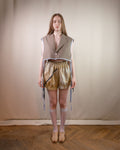 Rust dyed bloomer shorts