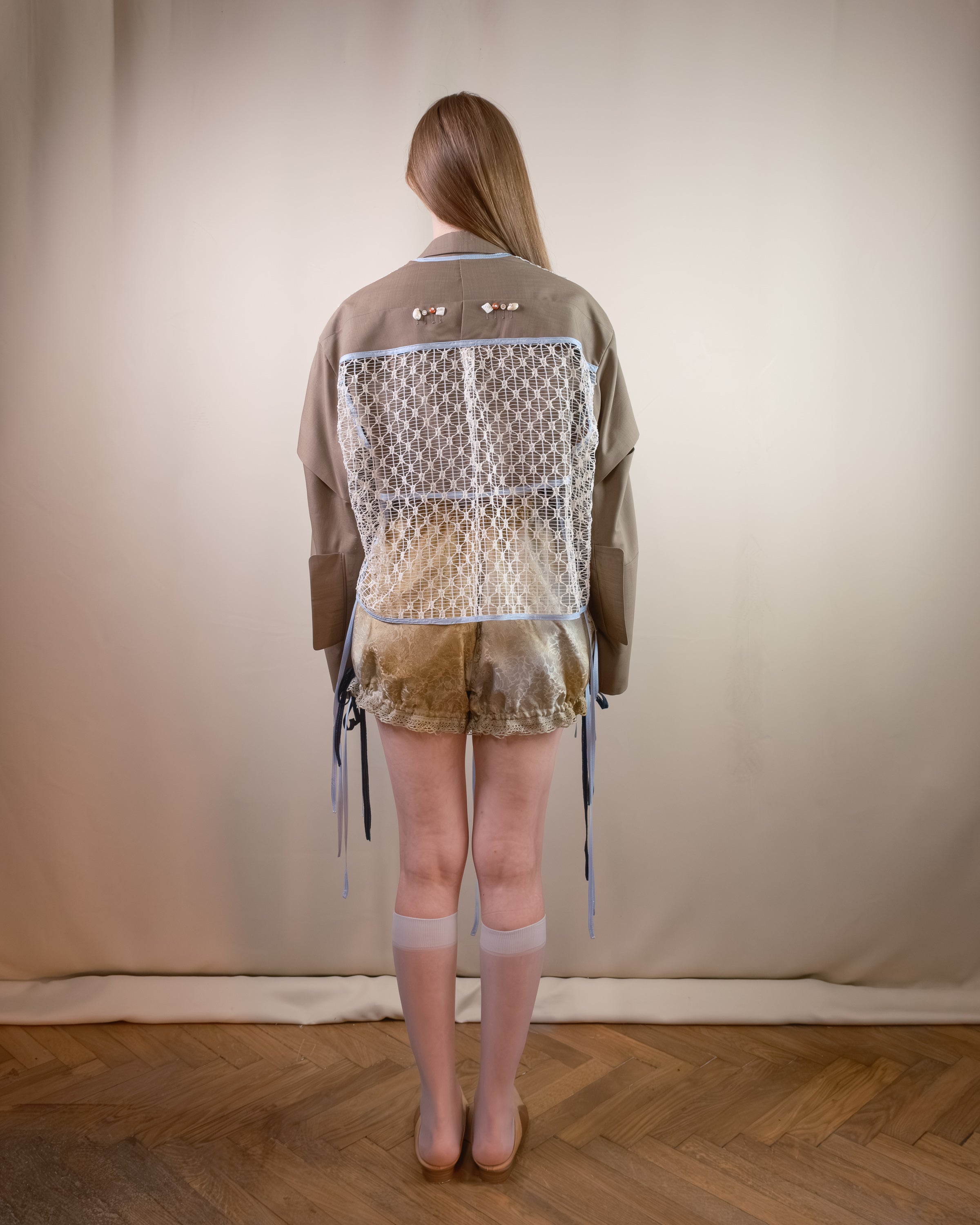 Wool layered jacket