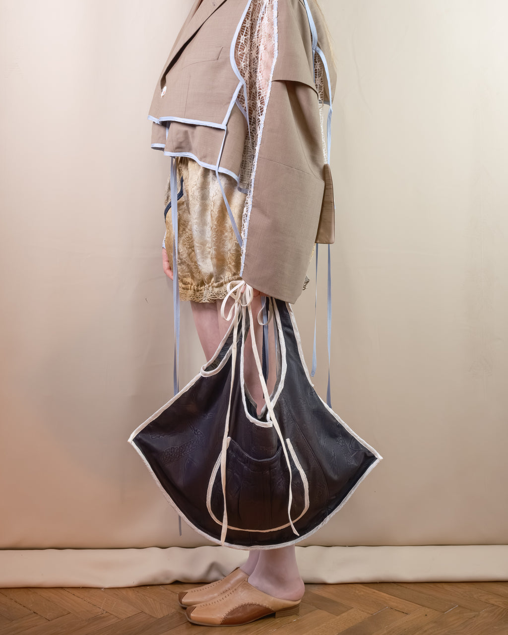 Brown leather bag