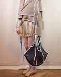Brown leather bag
