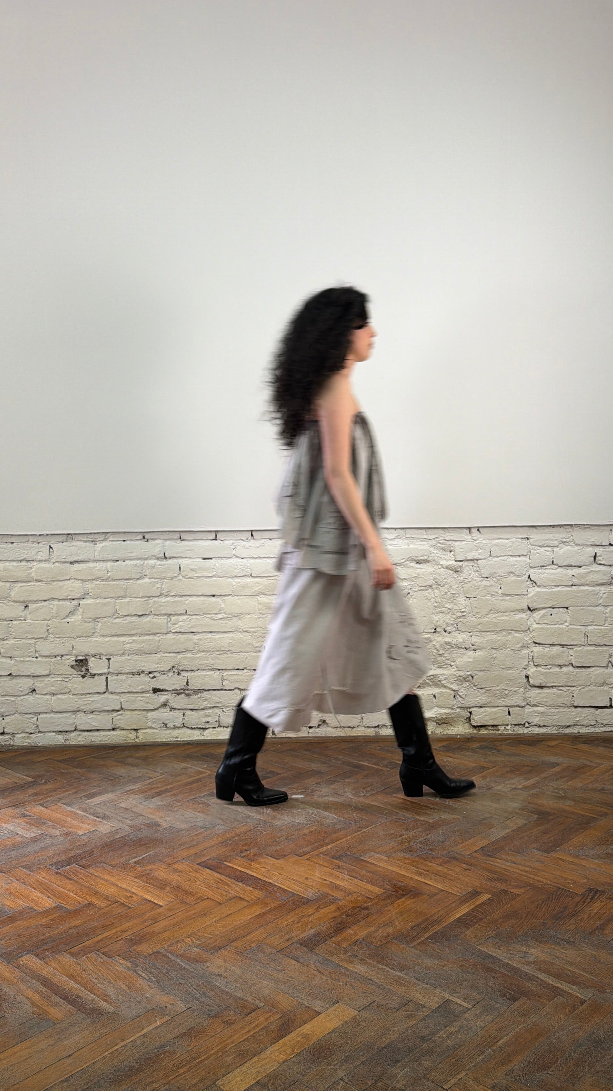 Hand dyed modular dress/skirt