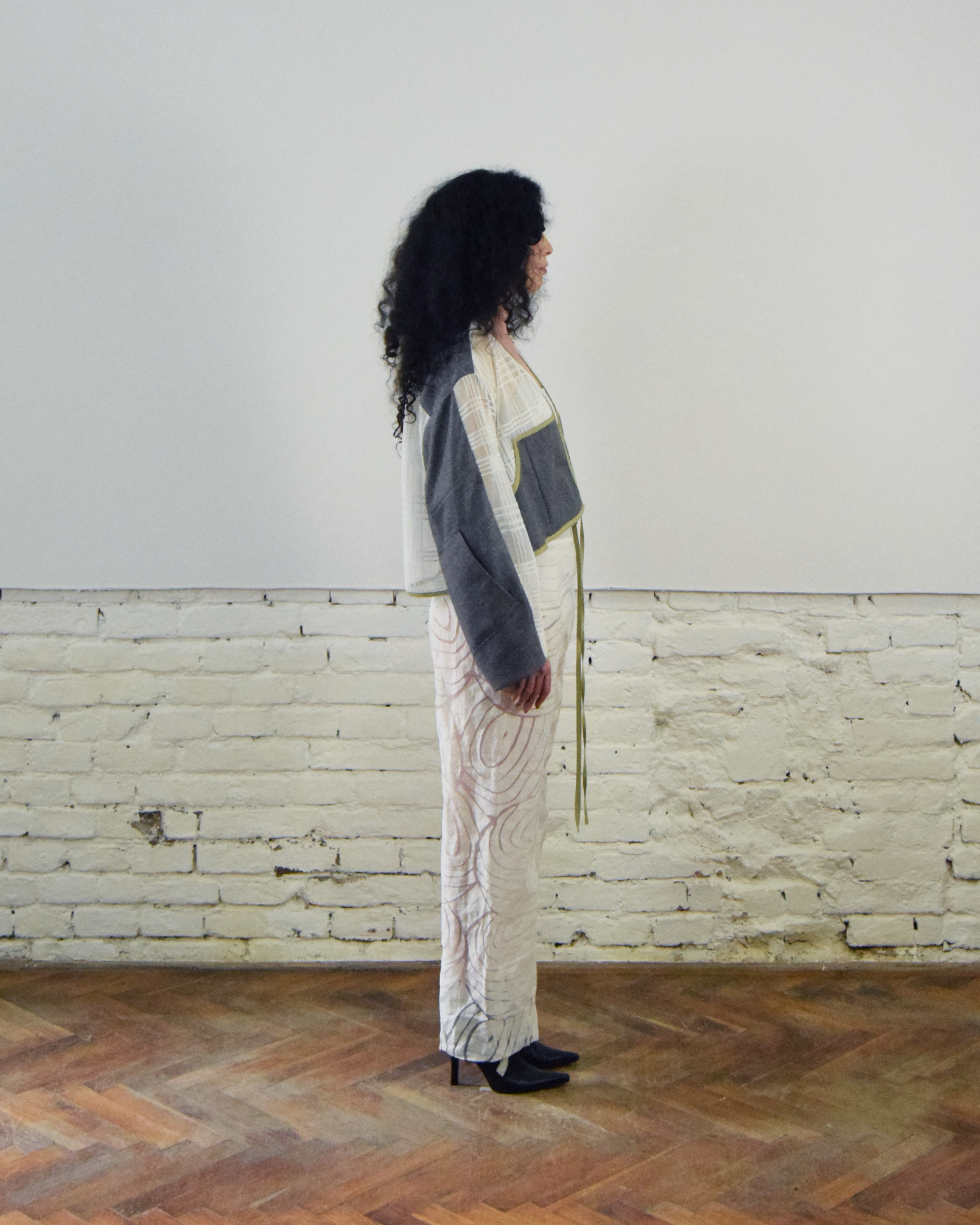Wool layered jacket