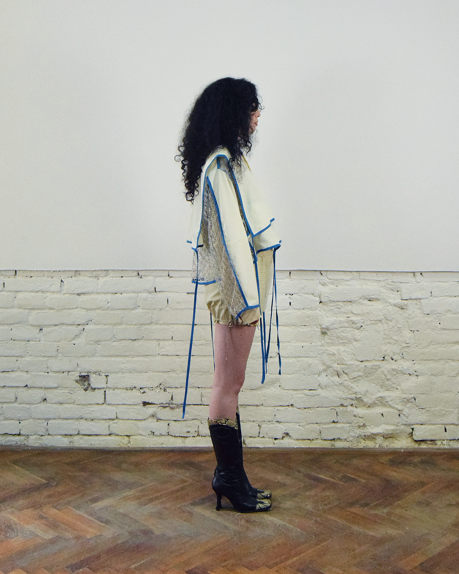 Butter yellow layered shirt