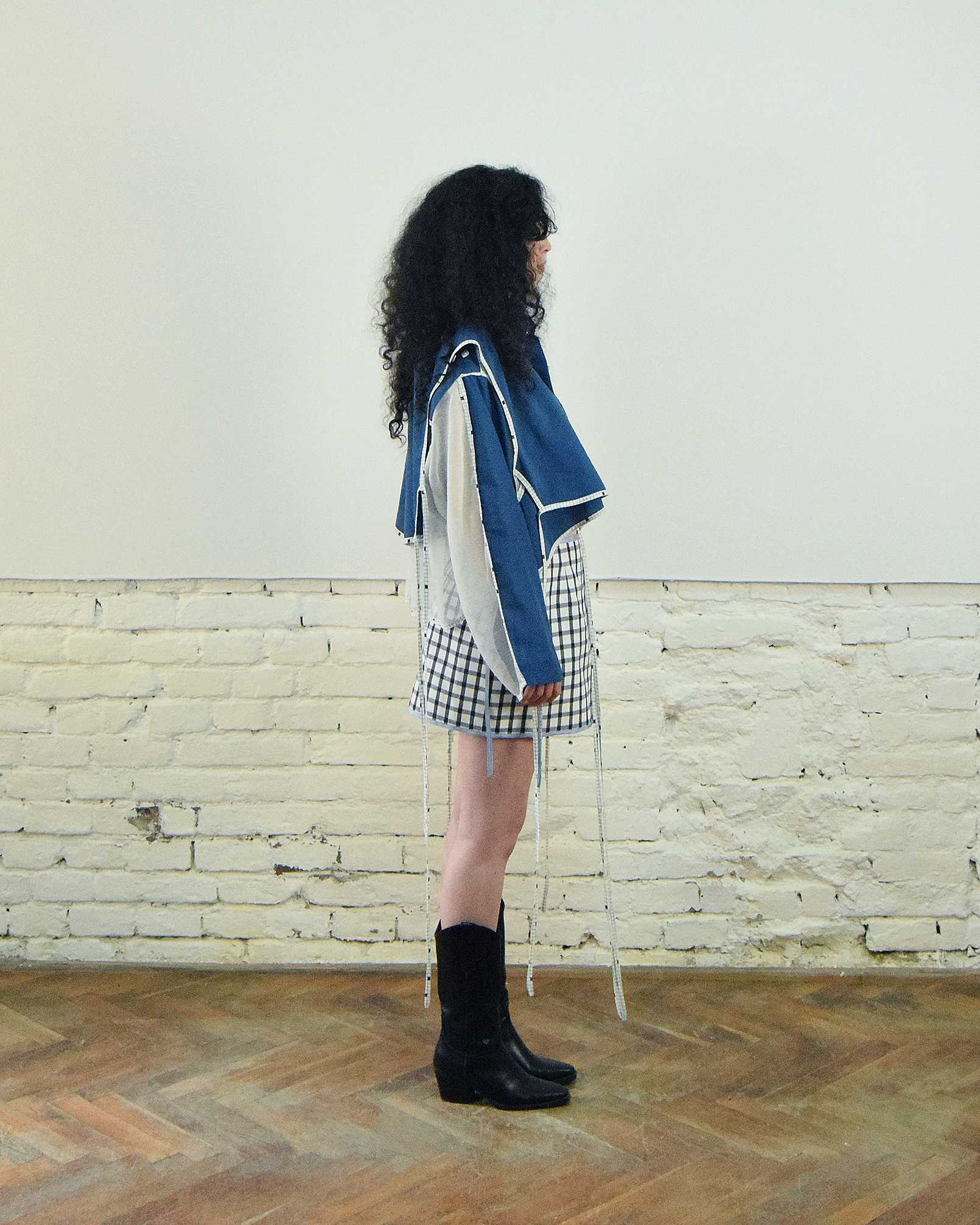 Blue layered shirt
