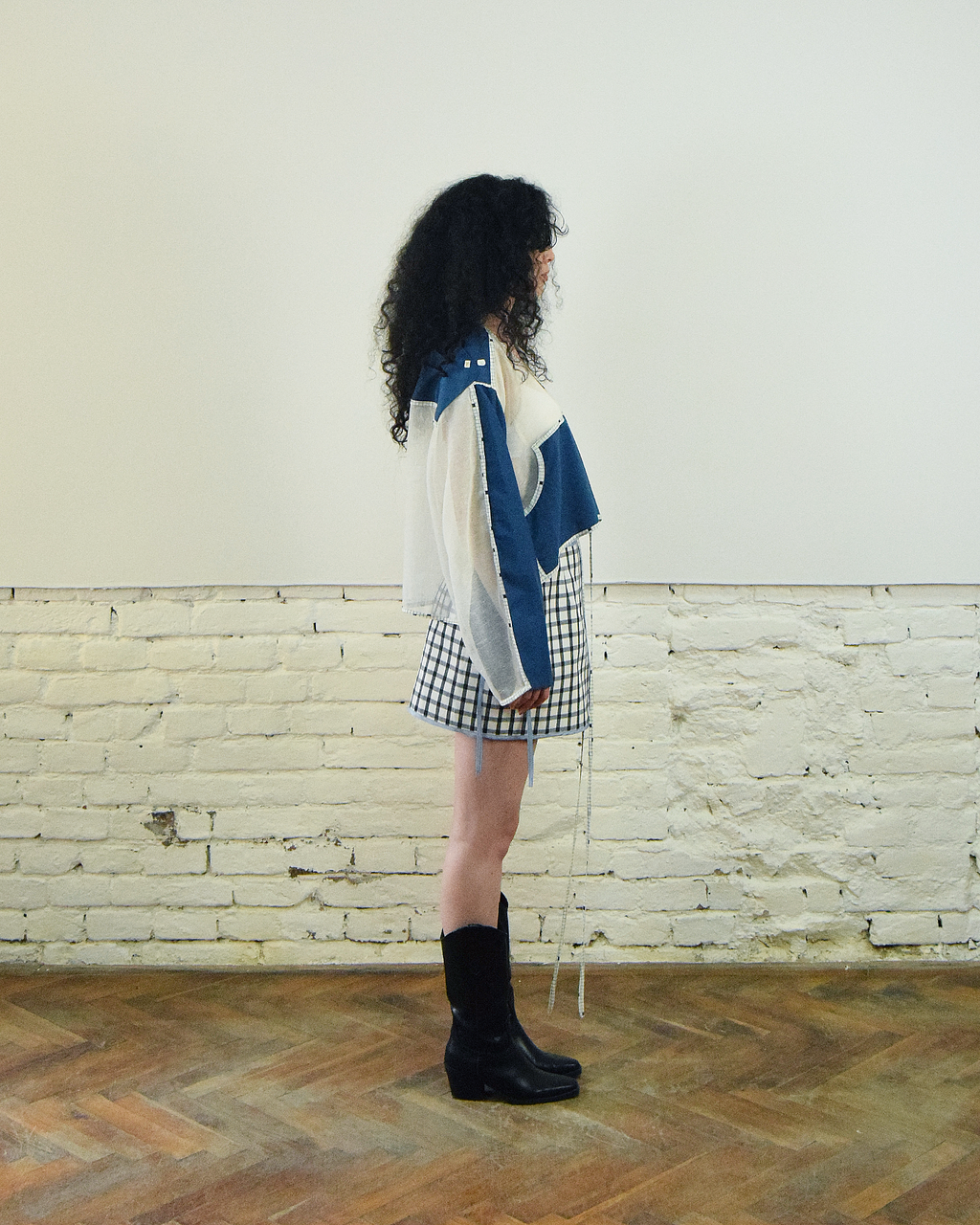 Blue layered shirt