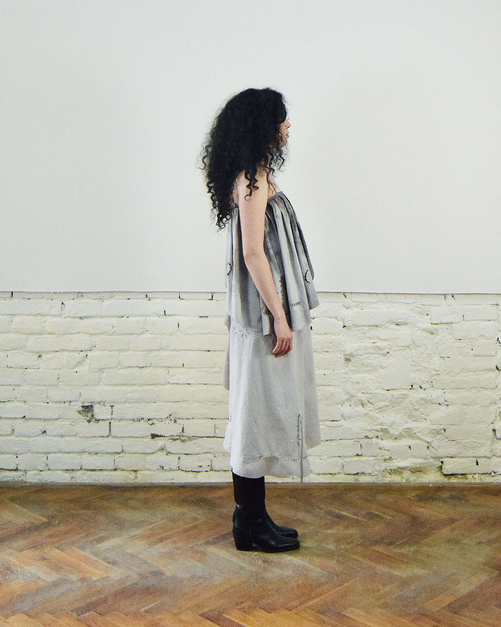 Hand dyed modular dress/skirt