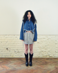 Blue layered shirt