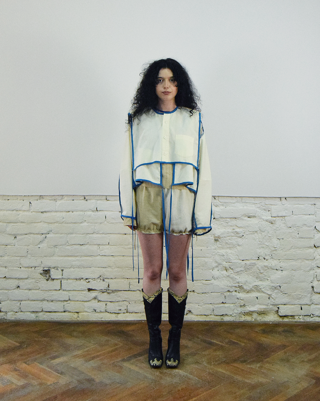 Butter yellow layered shirt