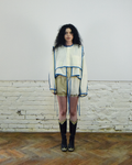 Butter yellow layered shirt