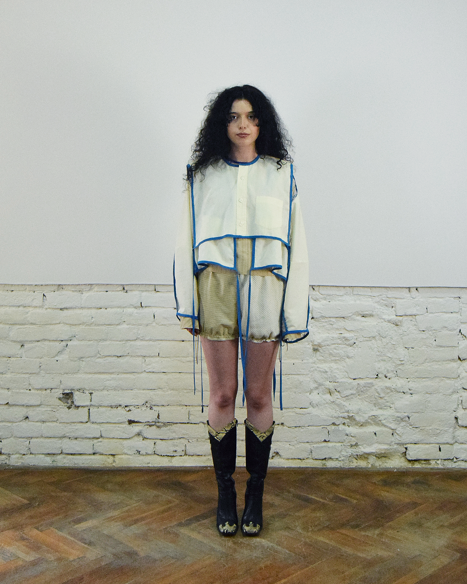 Butter yellow layered shirt