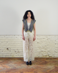 White see-though trousers