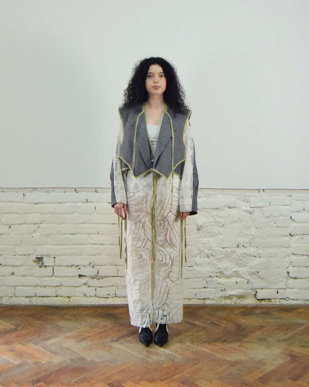 Wool layered jacket