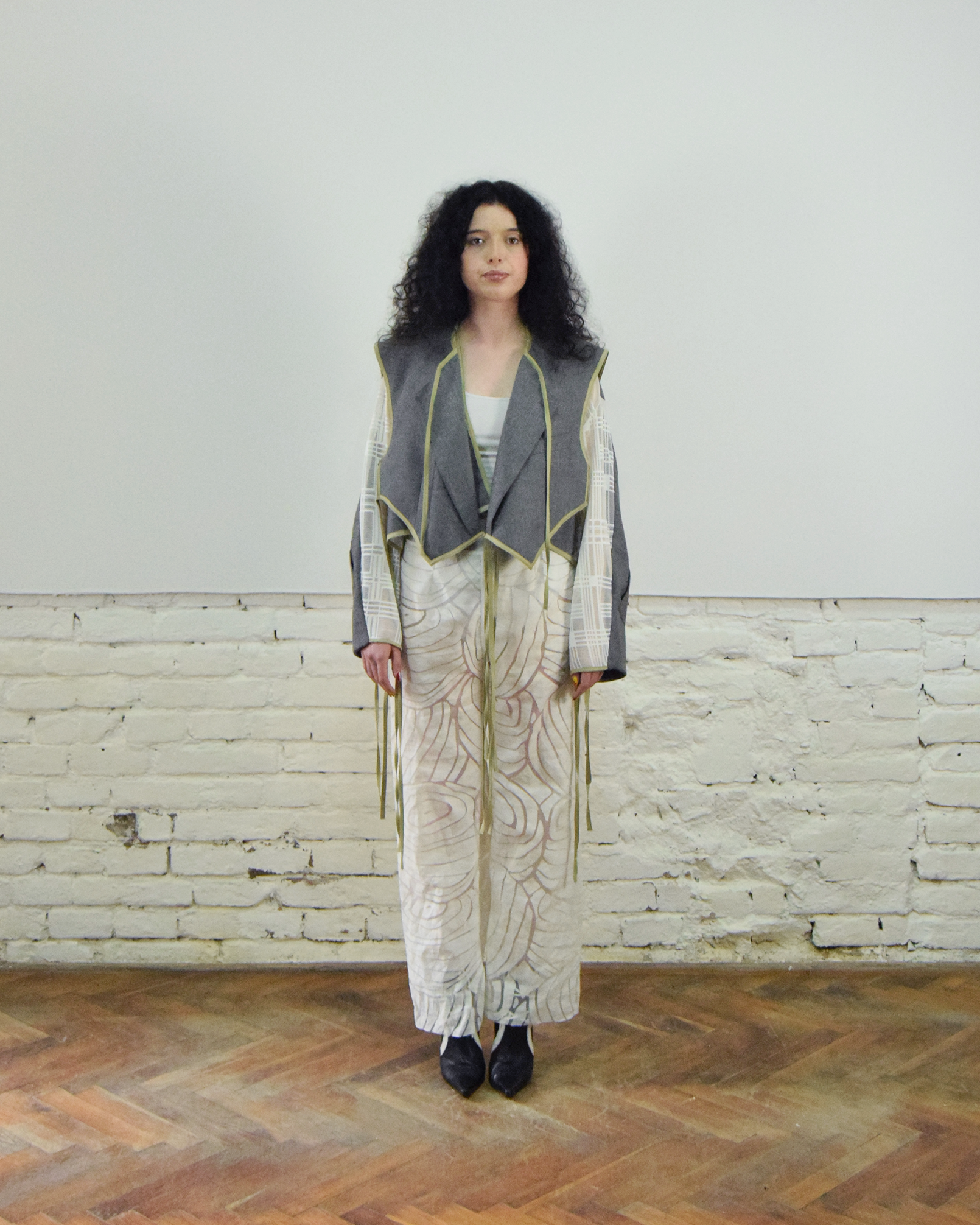 Wool layered jacket