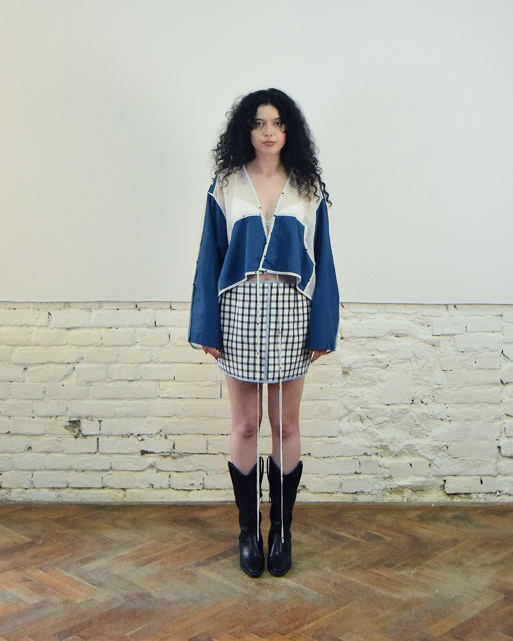 Blue layered shirt
