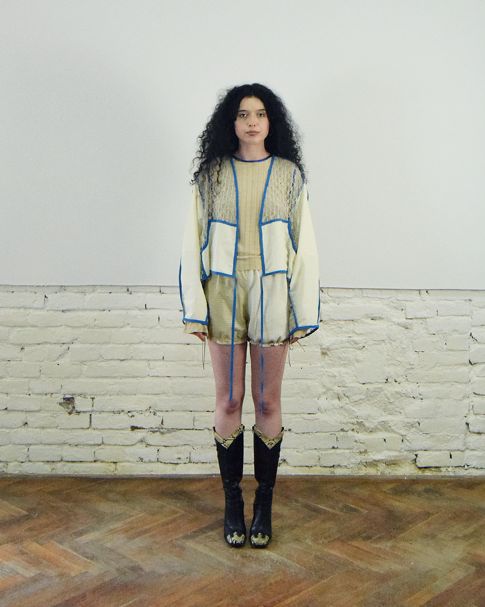 Butter yellow layered shirt