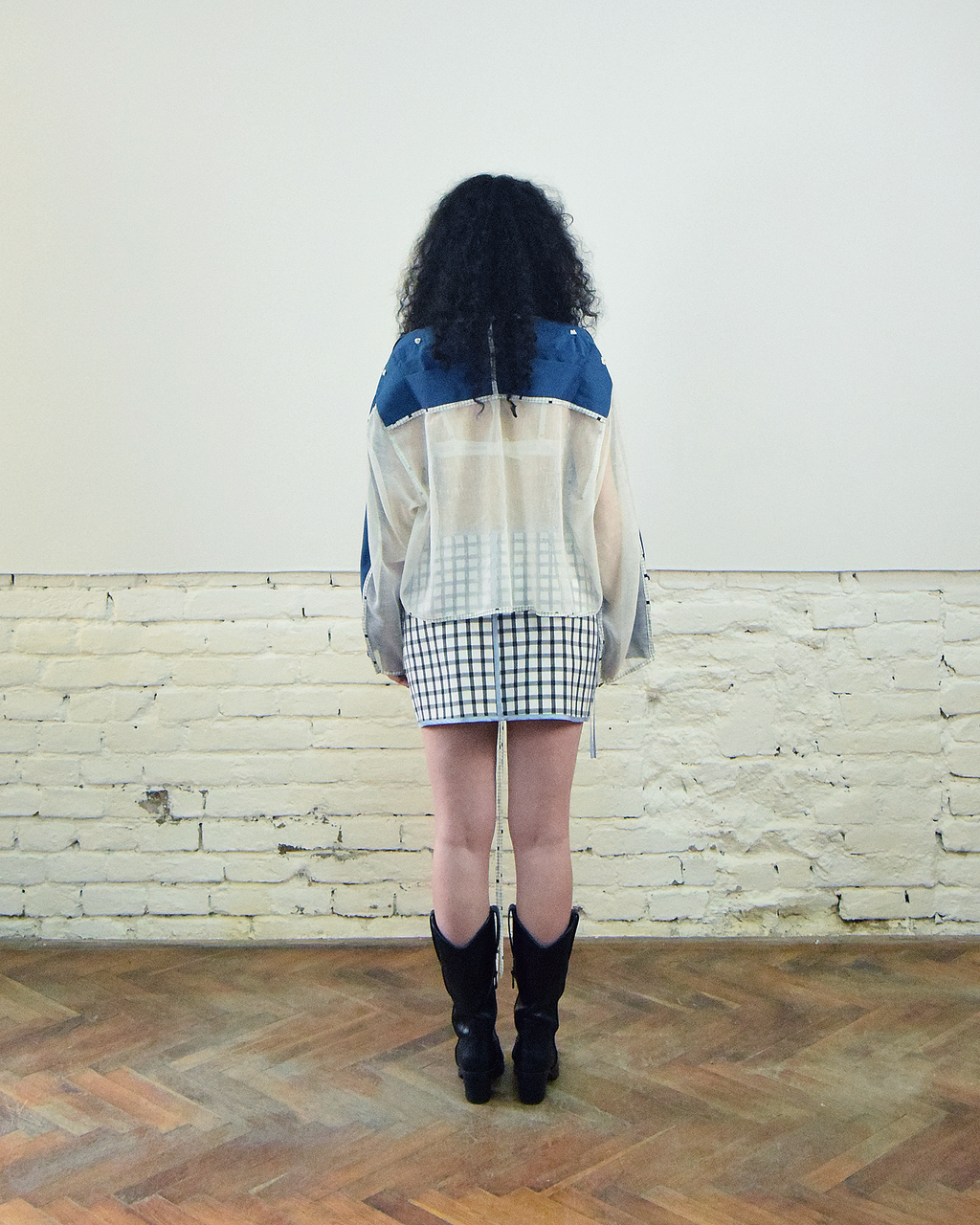 Blue layered shirt