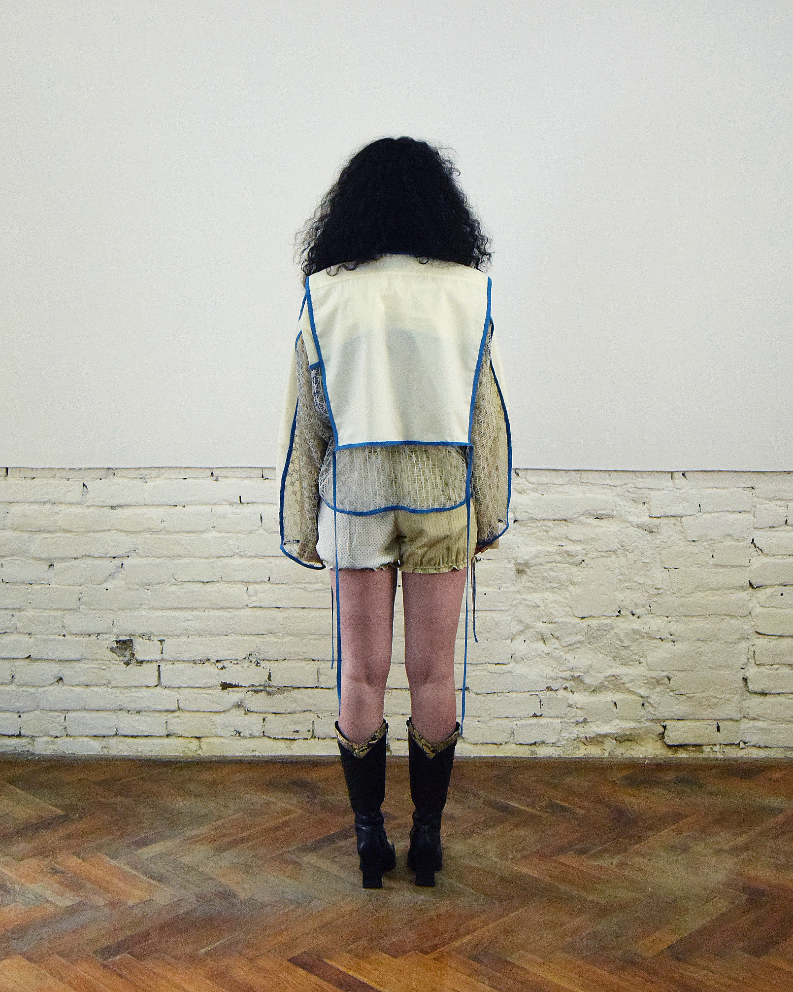 Butter yellow layered shirt