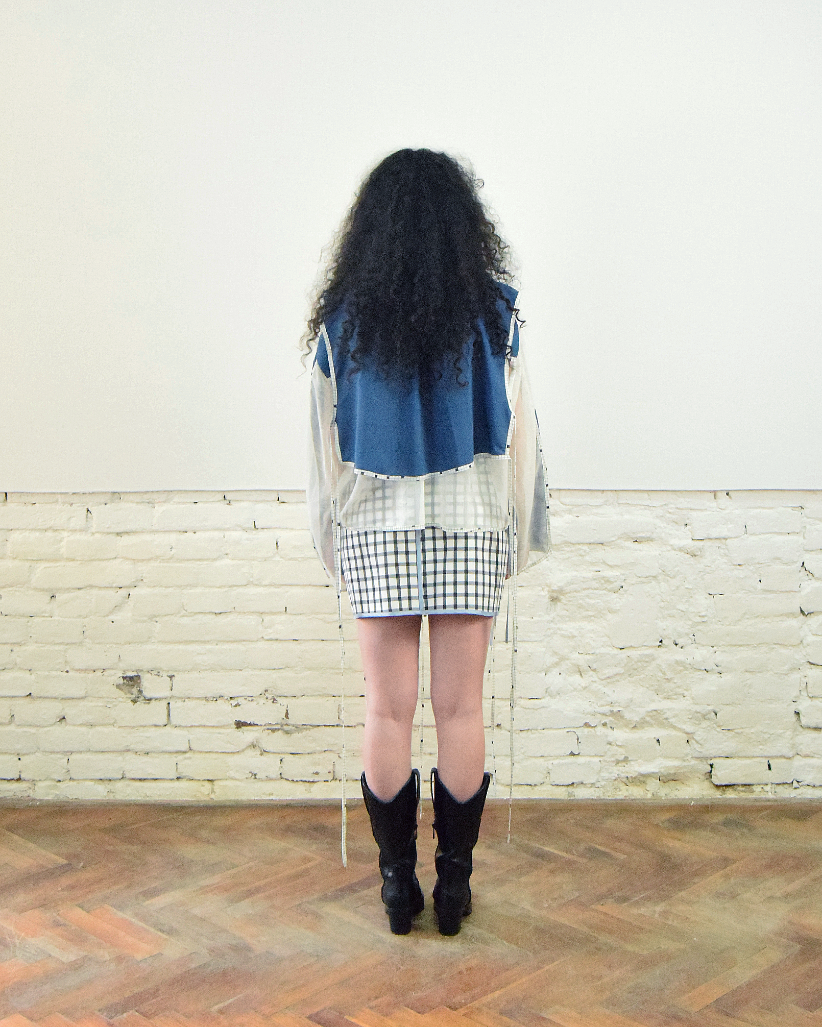 Blue layered shirt
