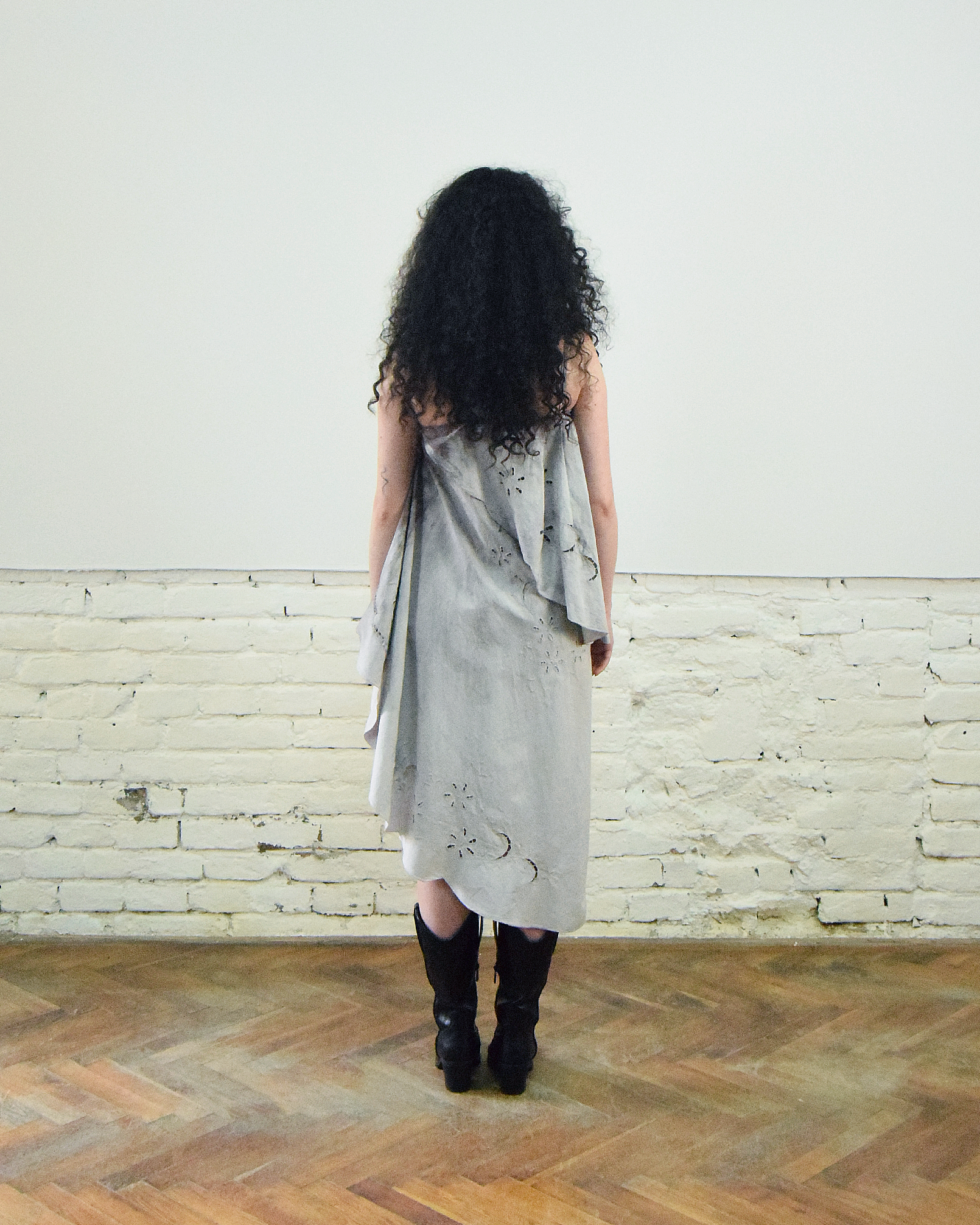 Hand dyed modular dress/skirt