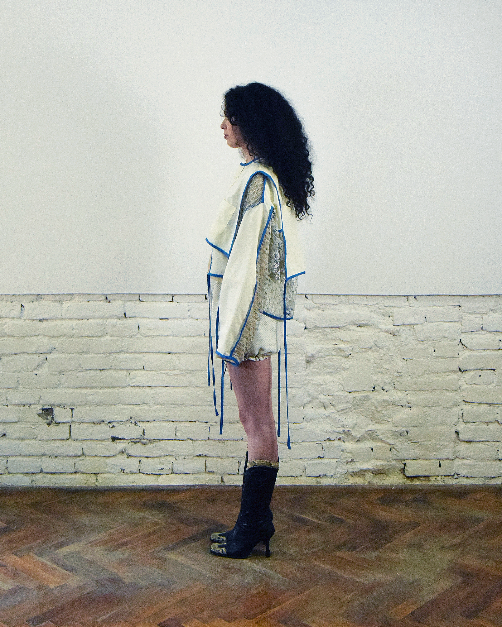 Butter yellow layered shirt