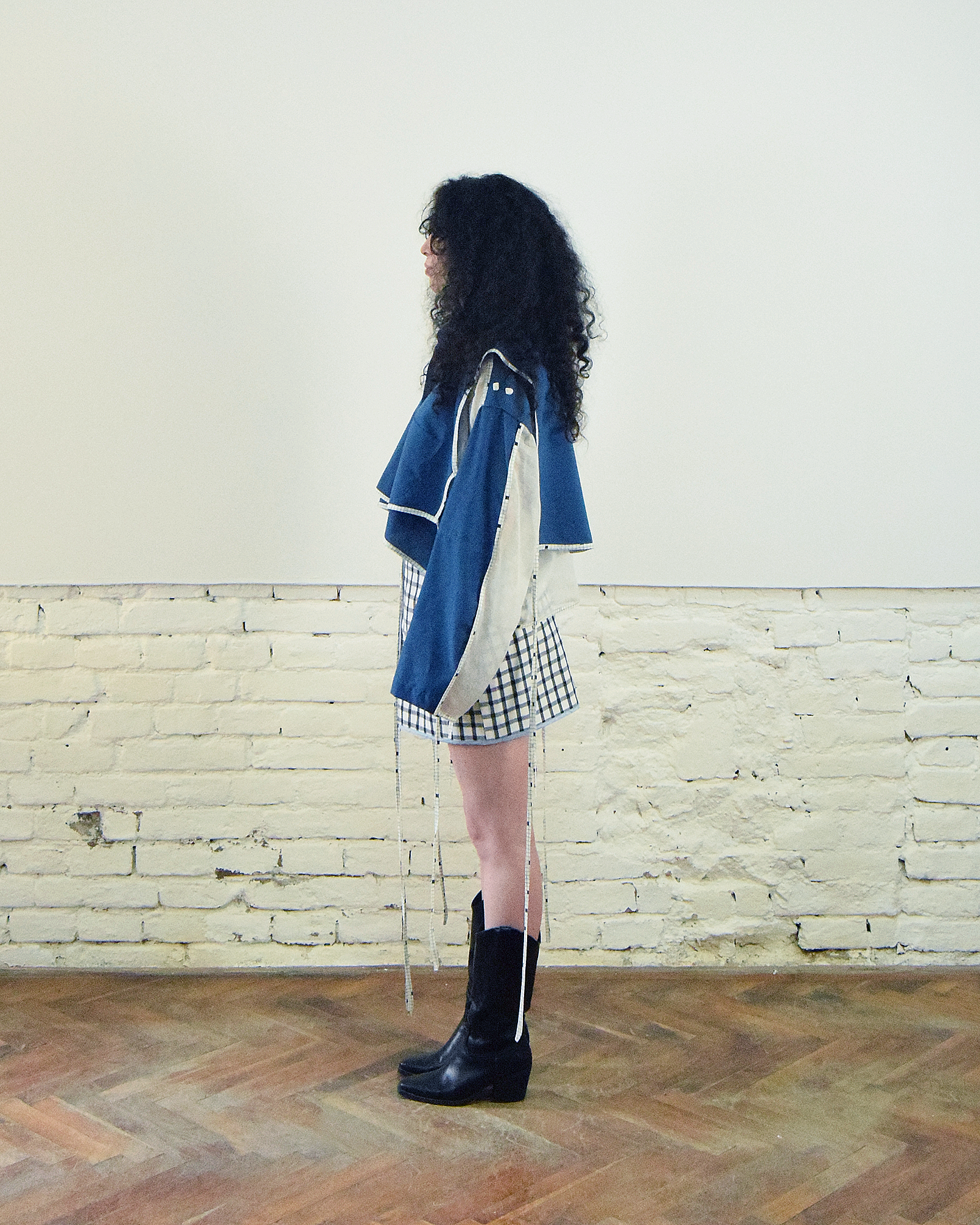 Blue layered shirt