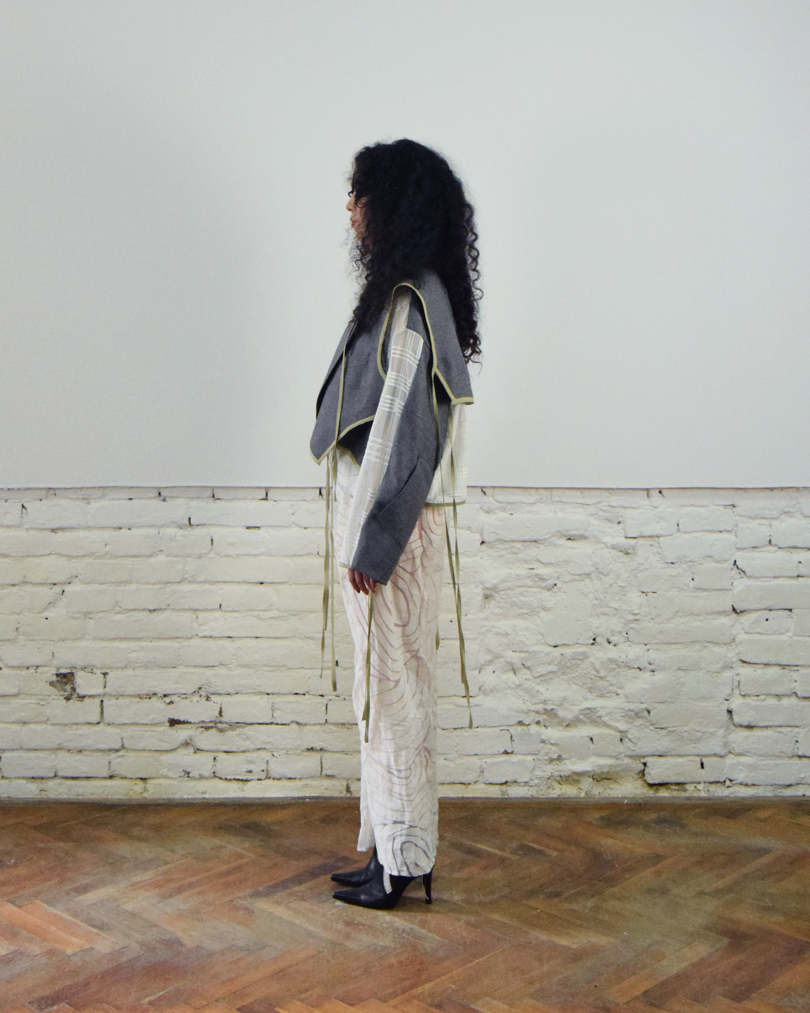 Wool layered jacket