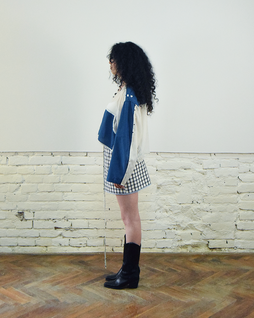 Blue layered shirt