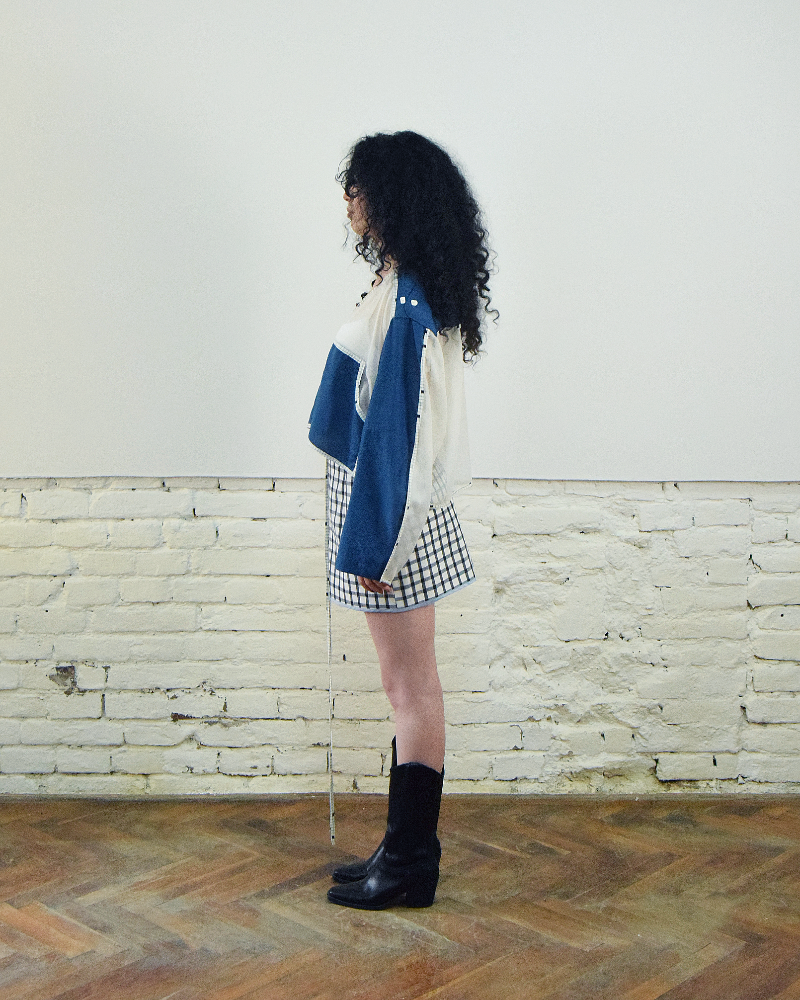 Blue layered shirt