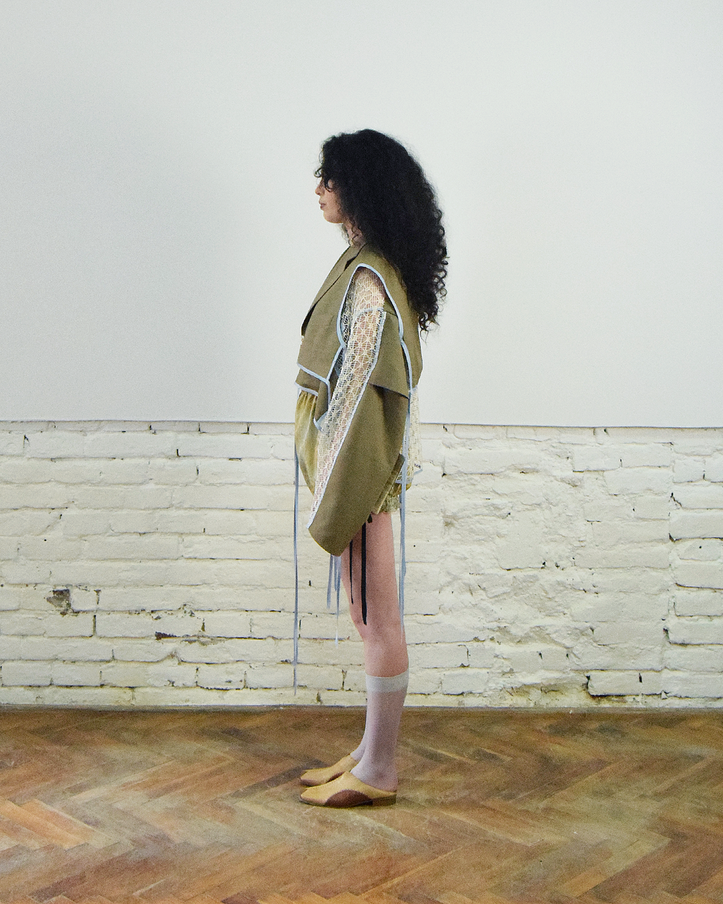Wool layered jacket